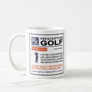 Funny Golf Mugg-förskrivningsdesign Kaffemugg