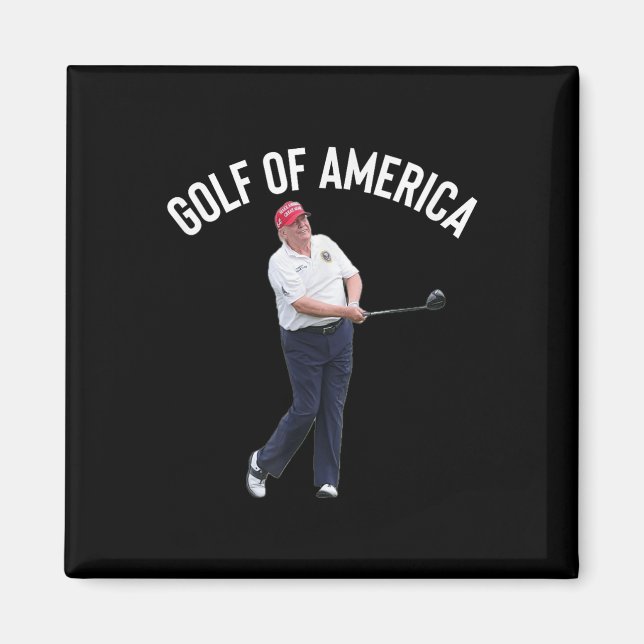Funny Golf of America Donald Trump Pun Magnet (Framsidan)