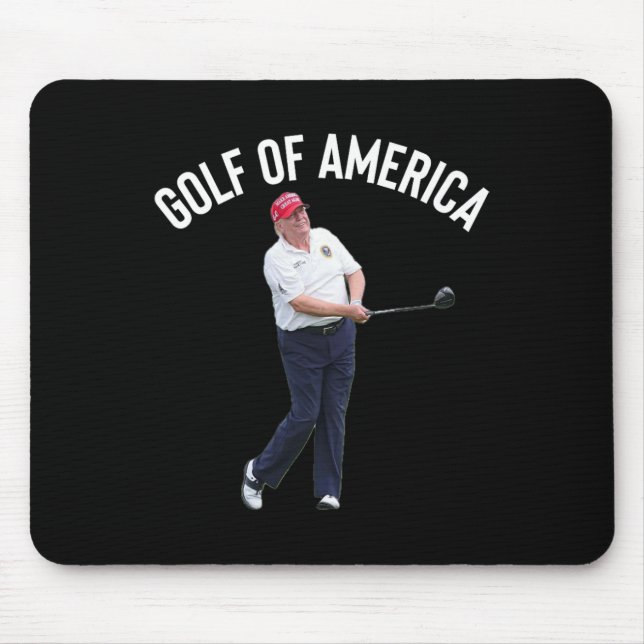Funny Golf of America Donald Trump Pun Musmatta (Framsidan)