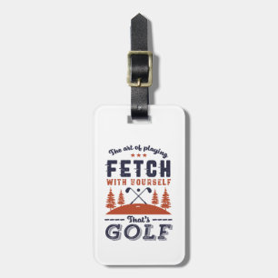 Funny Golf Player-citat för Golfers Kärlek Golfing Bagagebricka