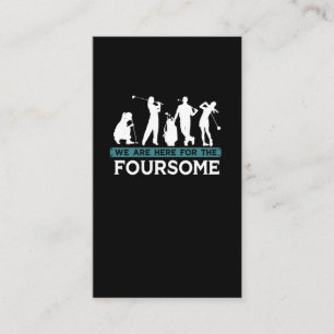 Funny Golf Player Foursome Golfer Quotes Visitkort