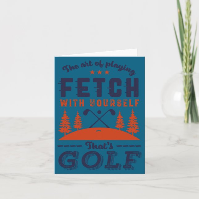 Funny Golf Player Quote For Golfers Love Golfing  Kort (Framsida)