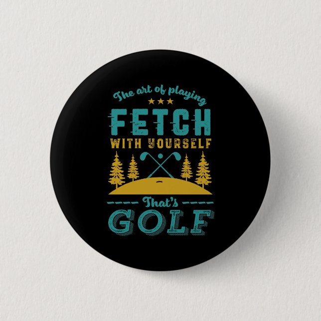 Funny Golf Player Quote Golfers Love Golfing Srt  Knapp (Framsida)