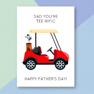 Funny Golf Pun Fars dag Card Kort