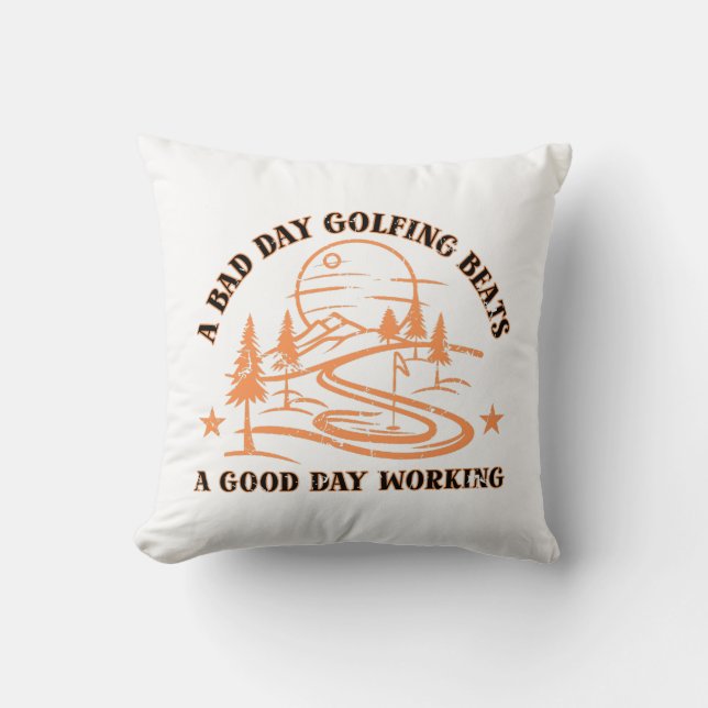 Funny Golf Quote | Golfing Älskare Kudde (Framsida)