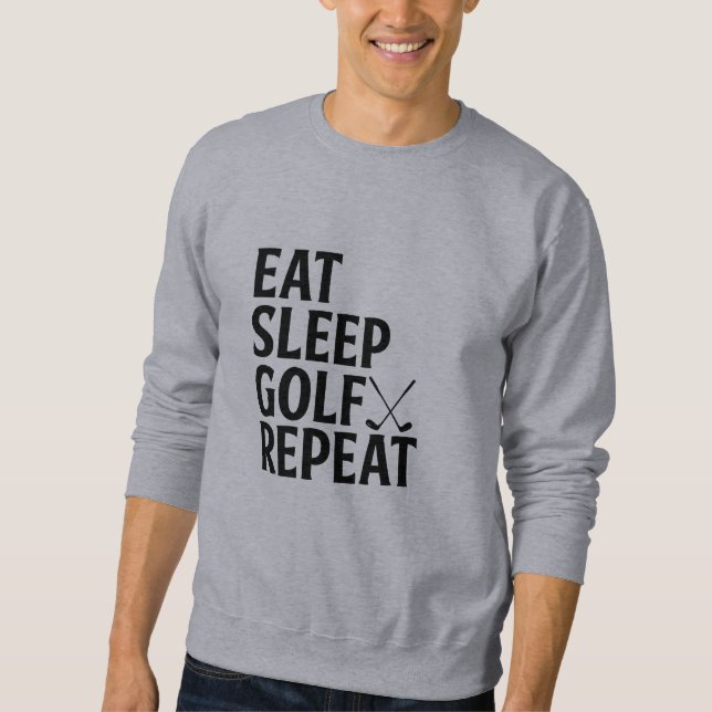 Funny Golf Quotes  Lång Ärmad Tröja (Framsida)