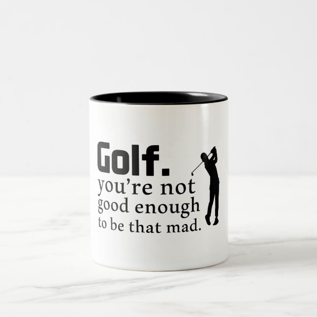 Funny Golf Say Två-Tonad Mugg (Center)