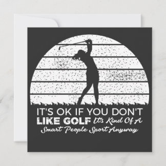 funny golf sayings golfing quote inbjudningar