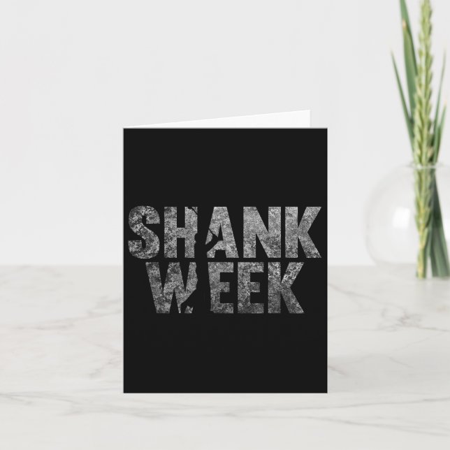 Funny Golf Shank Week T Shirt Kort (Framsida)