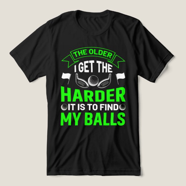 Funny Golf Shirt - Tee Off in Style and Humor 2025 (Design Framsida)