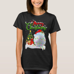 Funny Golf Sports Älskare Julafton Lighting Golf C T Shirt