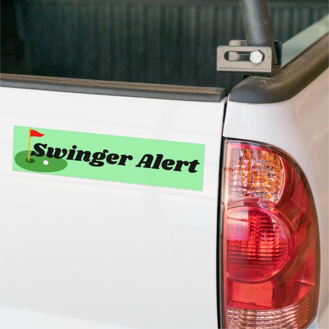 Funny Golf Swinger Sticker-bil Bildekal (På lastbil)