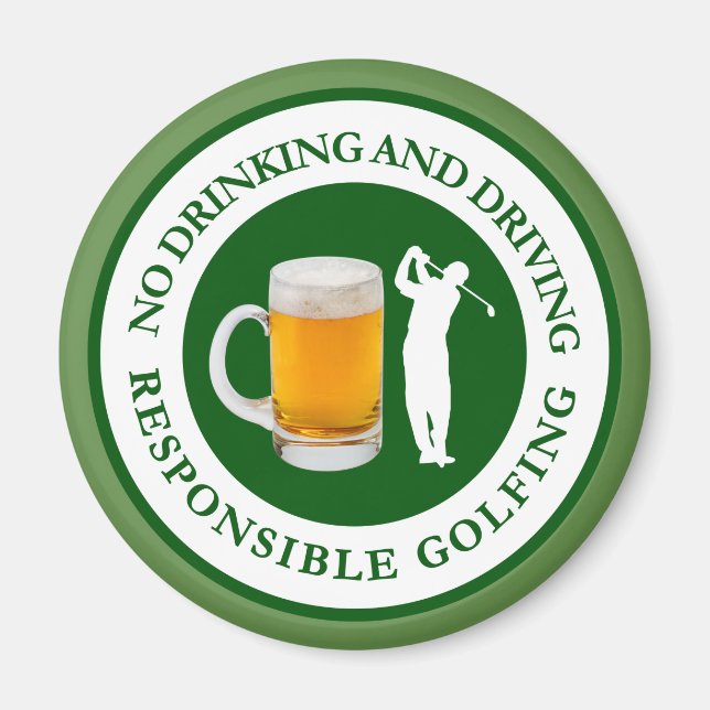 Funny Golf Theme Magnet (Framsidan)