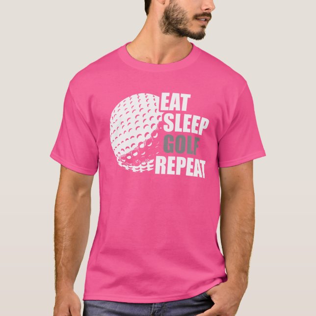 Funny Golfer Golf T Shirt (Framsida)