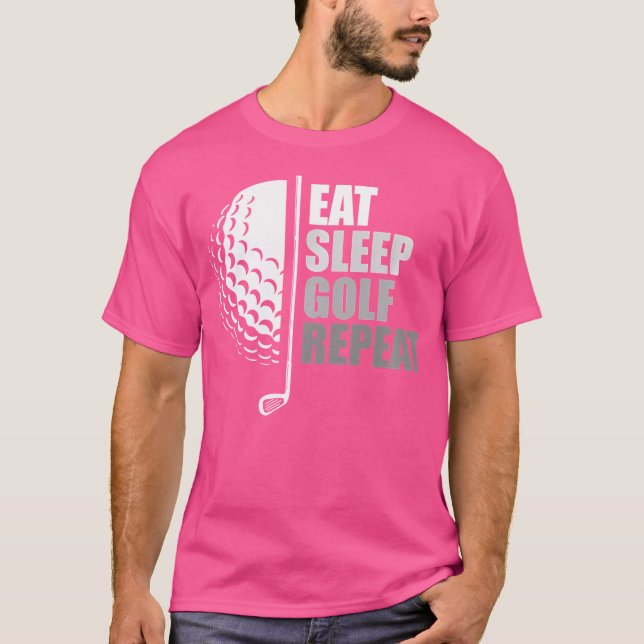 Funny Golfer Golf T Shirt (Framsida)