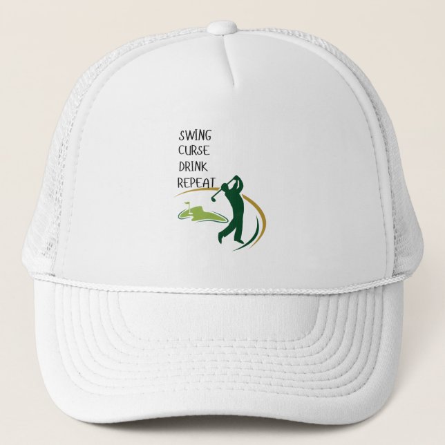 Funny Golfer Hat Gift för Golf Älskare Keps (Framsida)