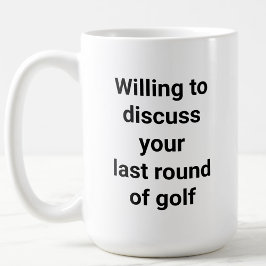Funny Golfer Humor Golf Talk Pappa Gift Kaffemugg