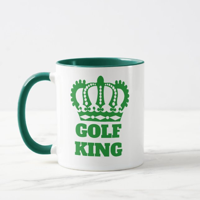 Funny Golfer Pappa, Humous Golf Kung-kaffe Mugg (Vänster)