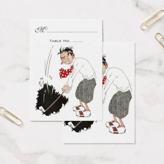 Funny Golfer Visitkort (Kontor)