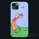 Funny Golfers Tecknad Illustration<br><div class="desc">En roligt Fodral-Mate fodral för att skydda din Samsung Galaxy Note 4,  med en tecknad golfer i traditionell stil,  från en handmålad illustration av Judy Adamson. Andra produkter med denna design finns i min butik i kategorin "Doodles Birthdays - Manar" och denna design passar alla Fodral</div>
