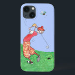 Funny Golfers Tecknad Illustration<br><div class="desc">En roligt Fodral-Mate fodral för att skydda din Samsung Galaxy Note 4,  med en tecknad golfer i traditionell stil,  från en handmålad illustration av Judy Adamson. Andra produkter med denna design finns i min butik i kategorin "Doodles Birthdays - Manar" och denna design passar alla Fodral</div>