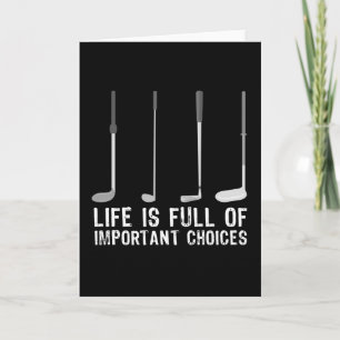 Funny Golfing Gift Viktiga val Kort