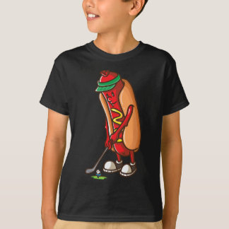 Funny Golfing Hett Hund Golf Gifts för manar Boys T Shirt
