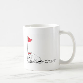 Funny Golfing Hund Mugg