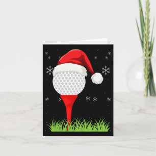 Funny Golfing-julapparel Helgdag Golf Boll Kort