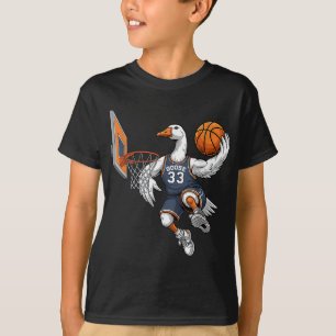 Funny Goose Basketball Player Slam dunk Älskare Sp T Shirt