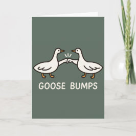 Funny Goose Bumps Tecknad | Fist Bump Geese Animal Kort