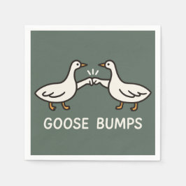Funny Goose Bumps Tecknad | Fist Bump Geese Animal Pappersservett