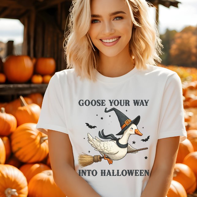 Funny Goose Halloween T Shirt (Skapare uppladdad)