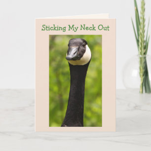 Funny Goose Joke Birthday Card Kort