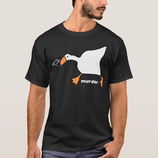 Funny Goose Murder - bendekan T Shirt (Framsida)