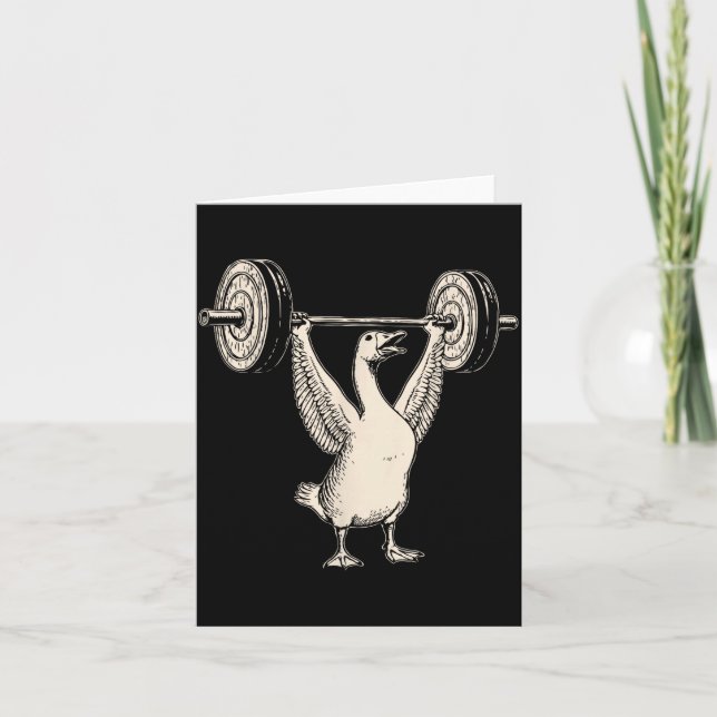 Funny Goose Muscle Mommy Gym Pump Cover Weights Fi Kort (Framsida)
