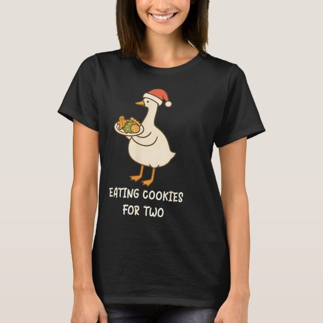 Funny Goose Pregnancy Pregnant Announcement To Hus T Shirt (Framsida)