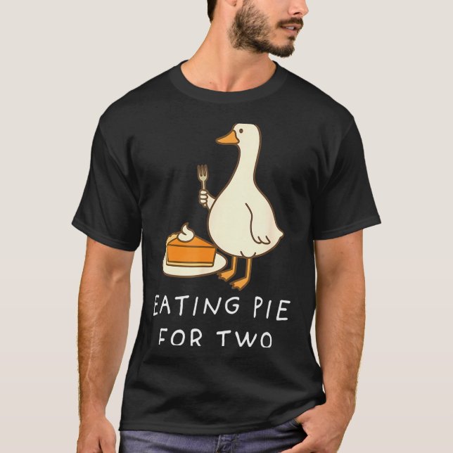 Funny Goose Thanksgiving Couples Pregnancy Announc T Shirt (Framsida)