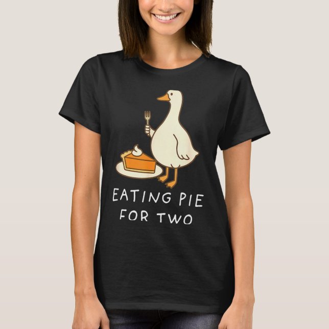 Funny Goose Thanksgiving Couples Pregnancy Announc T Shirt (Framsida)
