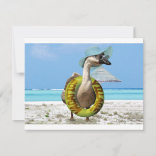 Funny Goose vid Beach Inbjudningar