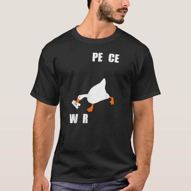 Funny Goose Video Game Vaporware Otitlad Kärlek T Shirt (Framsida)