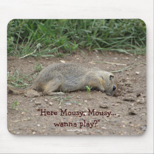 Funny Gopher, Prairie Hund Wildlife Mousepad Musmatta
