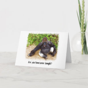 Funny Gorilla Card Kort