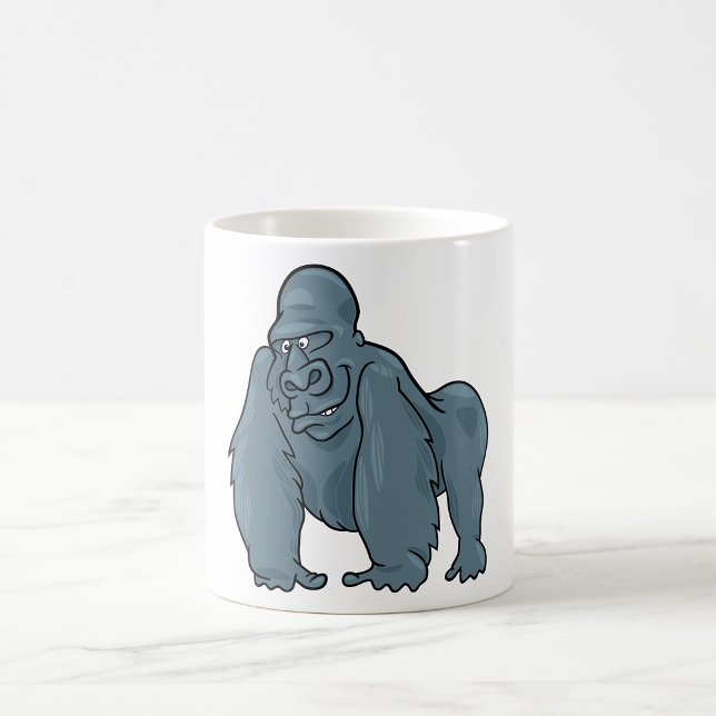 Funny Gorilla Coola Blue Ape Animal Design Kaffemugg (Skapare uppladdad)