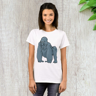 Funny Gorilla Coola Blue Ape Animal Design T Shirt