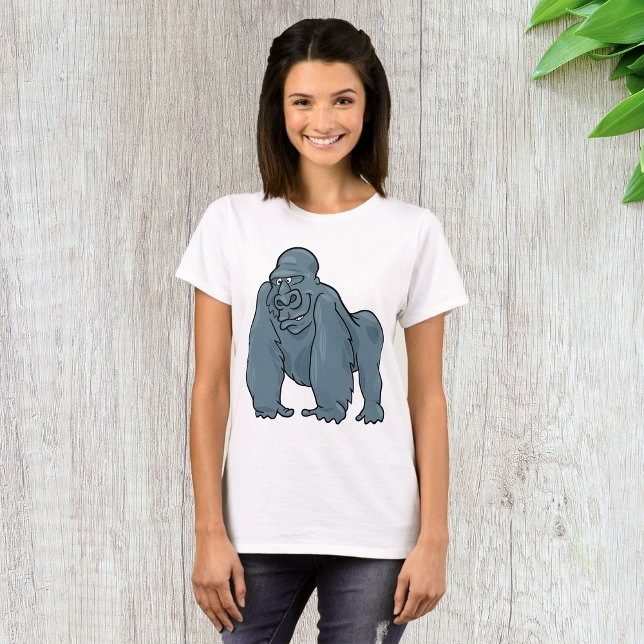Funny Gorilla Coola Blue Ape Animal Design T Shirt (Skapare uppladdad)