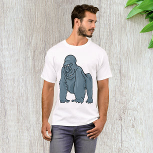 Funny Gorilla Coola Blue Ape Animal Design T Shirt