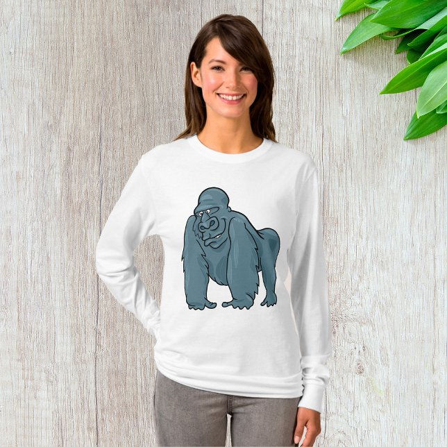 Funny Gorilla Coola Blue Ape Animal Design T Shirt (Skapare uppladdad)