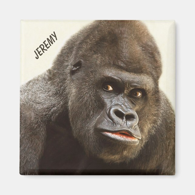 Funny Gorilla, eget namn magnet (Framsidan)