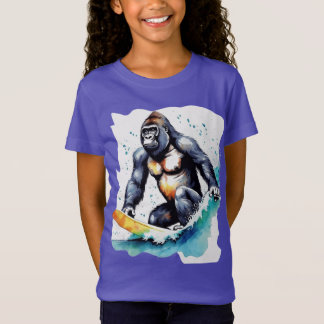 Funny gorilla surfing T-Shirt
